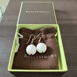 Ross-Simons White Bead Earrings